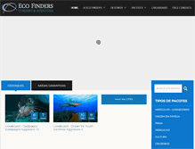 Tablet Screenshot of ecofinders.com.br